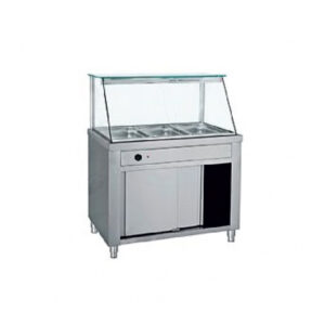 Bain Marie Επιδαπέδιο με Ερμάριο, Βιτρίνα & Λάμπες LED MM DM 5