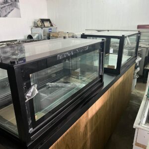 Βιτρίνα ψυχόμενη θερμαινόμενη φορετες σε πάγκους